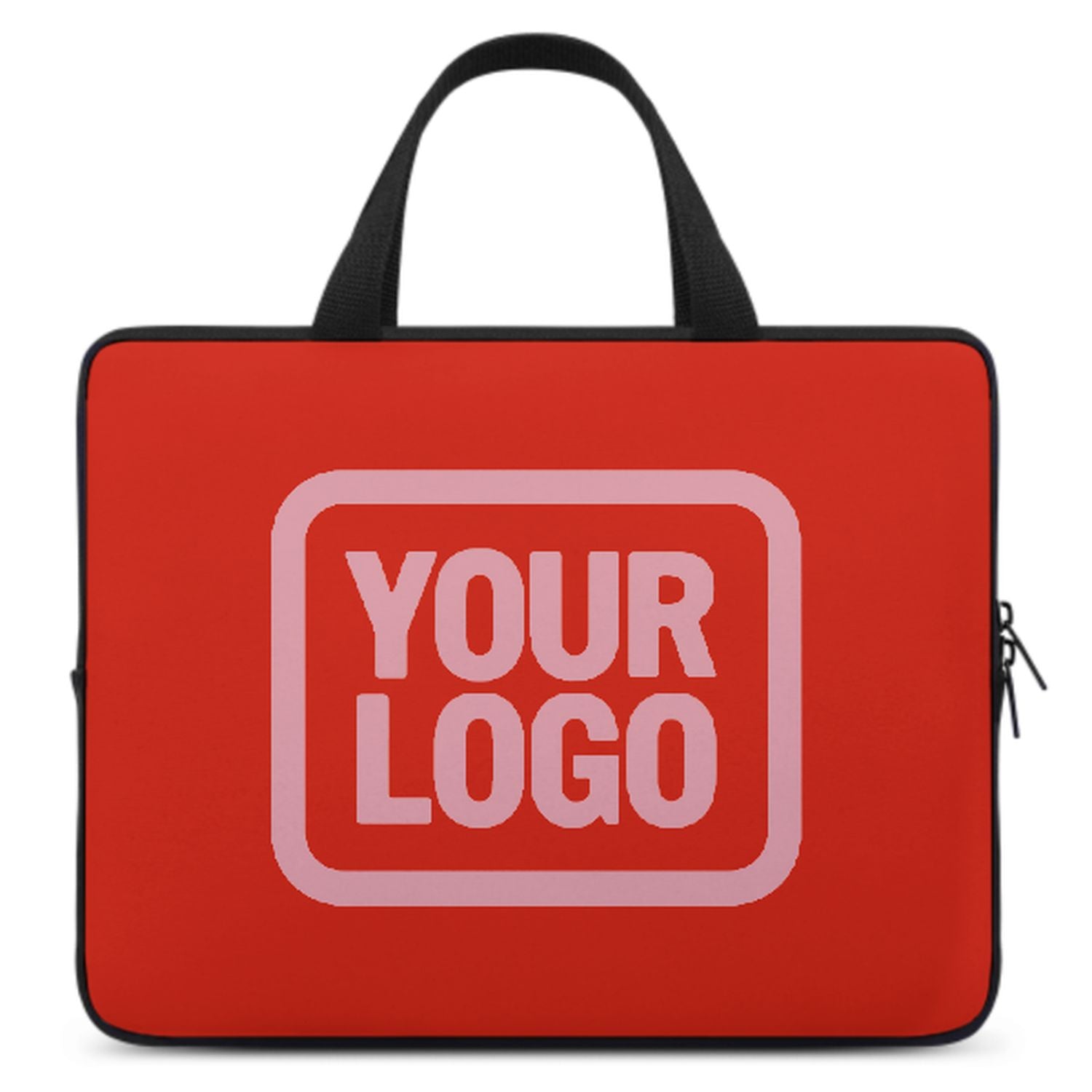 Borsa per laptop personalizzata arancione rossa rosa chiaro