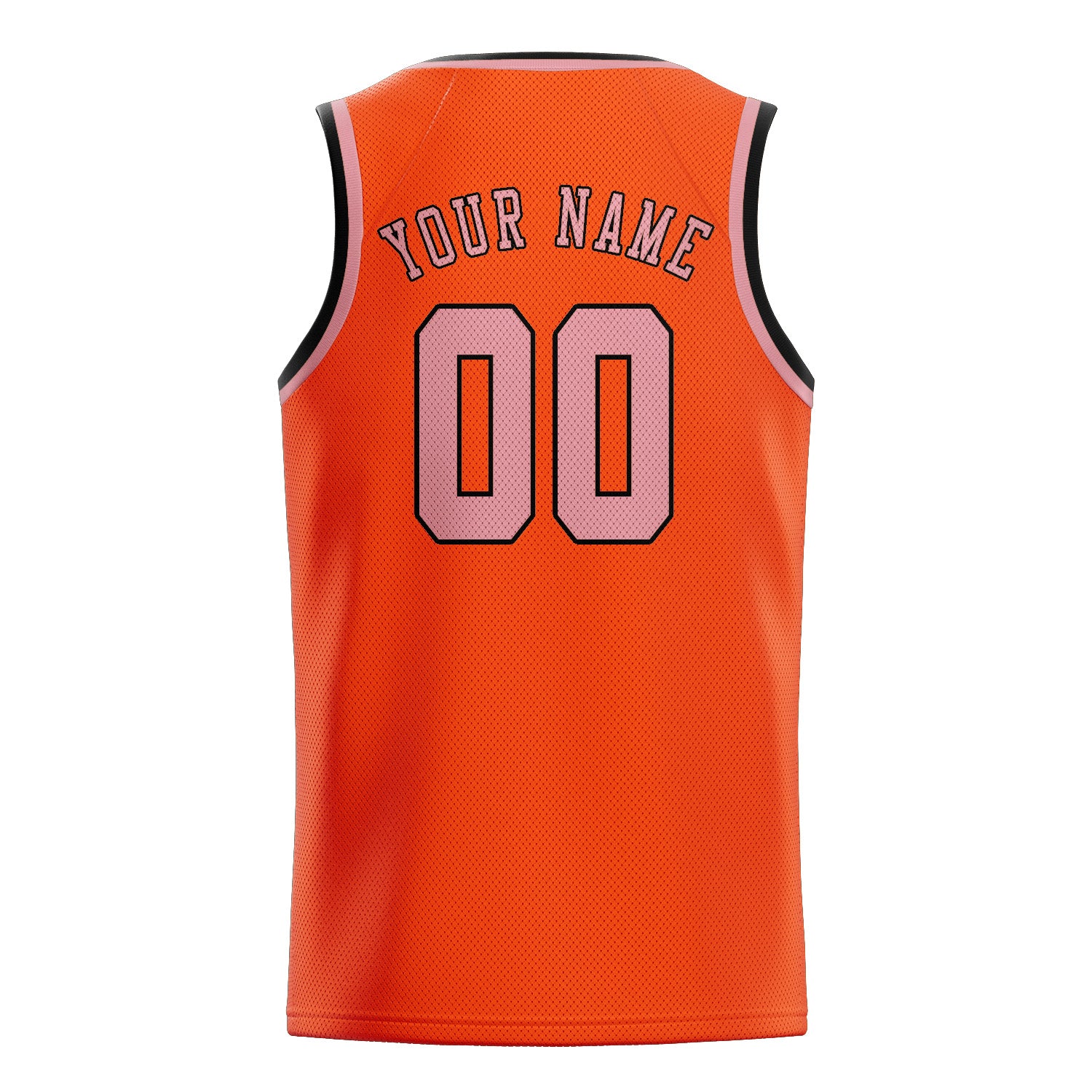 Benutzerdefiniertes Professionelles Orangerot Rosa Basketballtrikot
