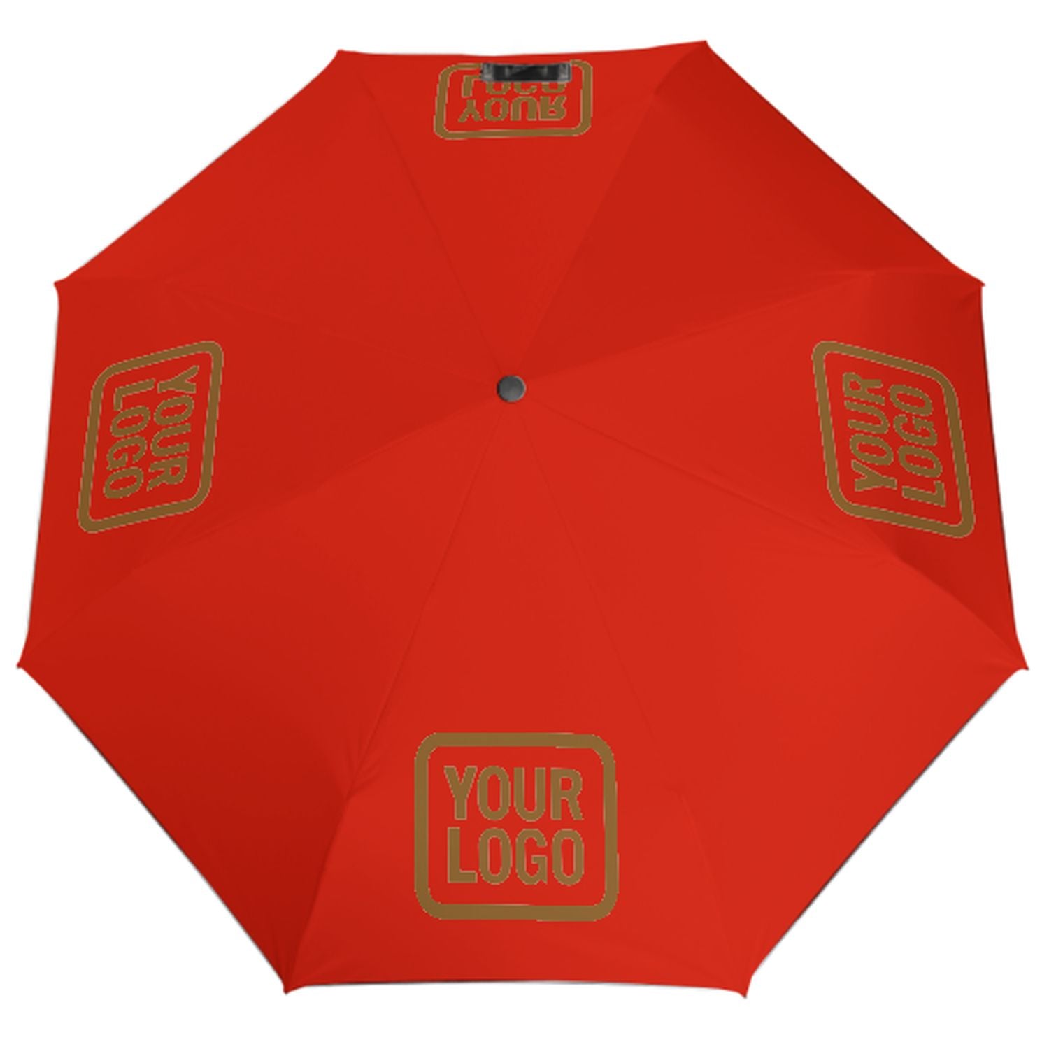 Ombrello automatico personalizzato arancione rosso cachi