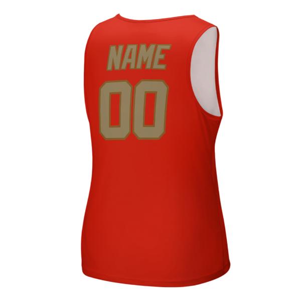 Maßgeschneidertes Orangerot Hellkhaki Herren Tanktop