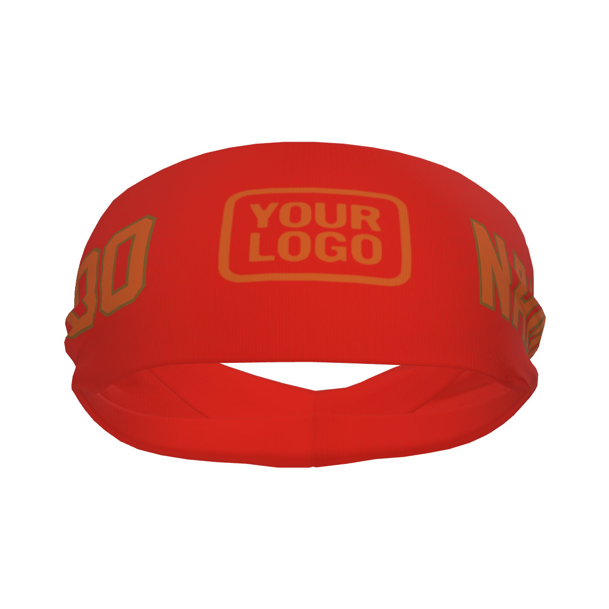 Maßgeschneidertes Orangerot Orange Sport Stirnband
