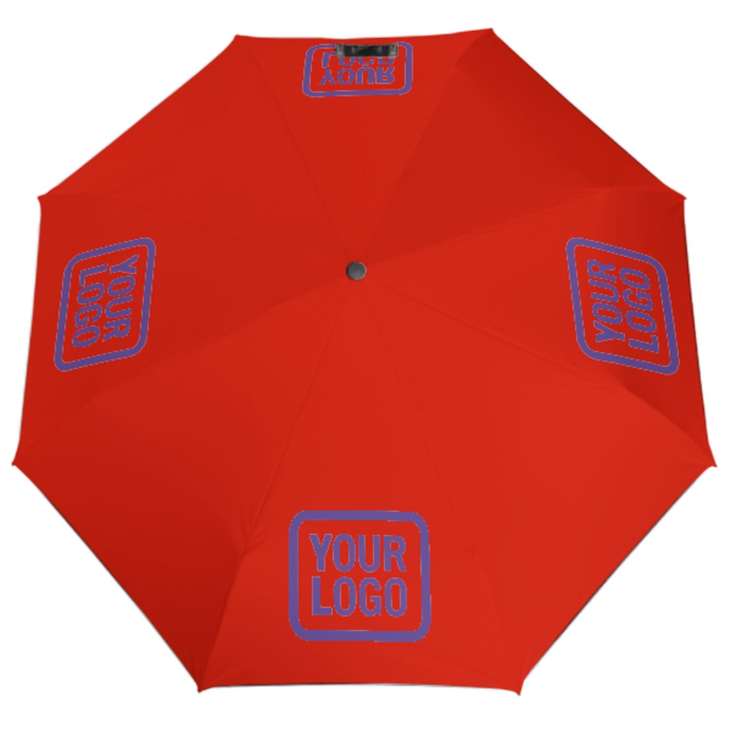 Ombrello automatico personalizzato arancione rosso lavanda