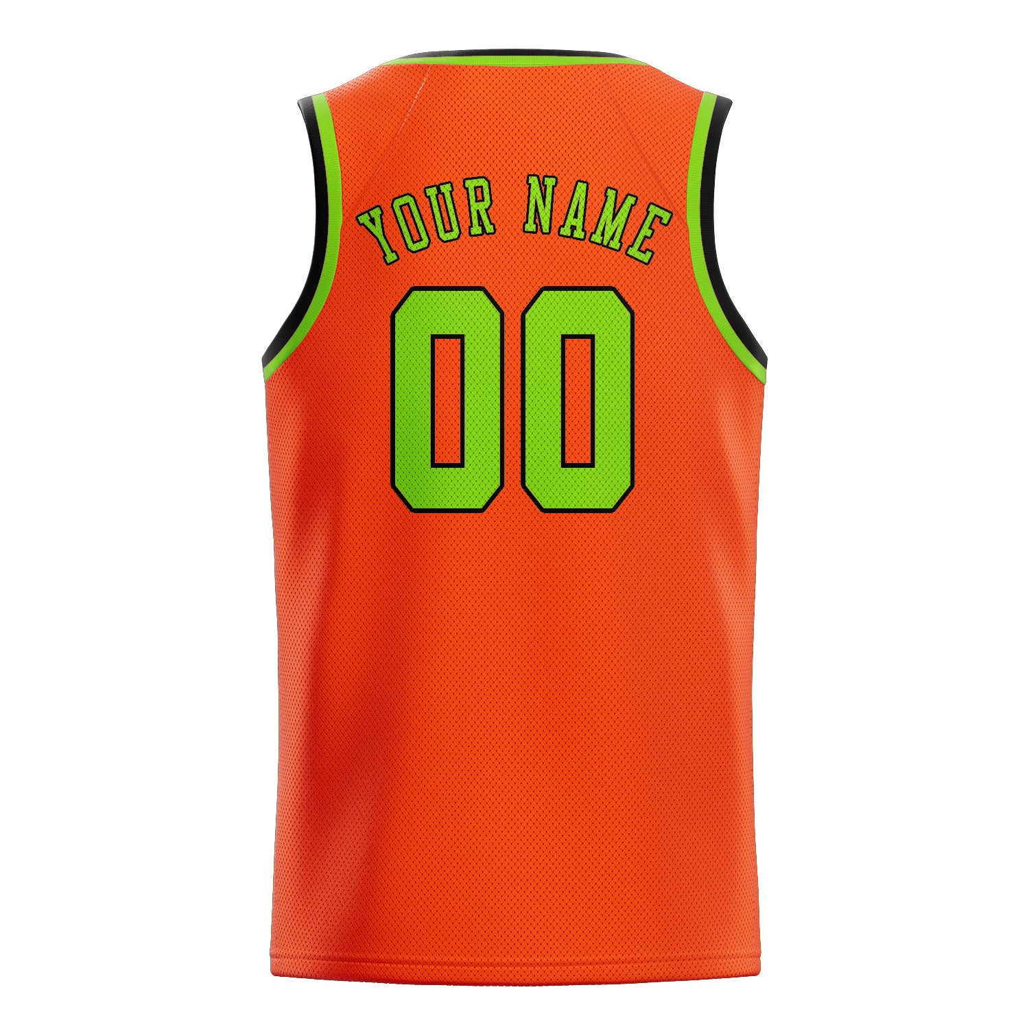 Benutzerdefiniertes Professionelles Orangerot Smaragdgrün Basketballtrikot