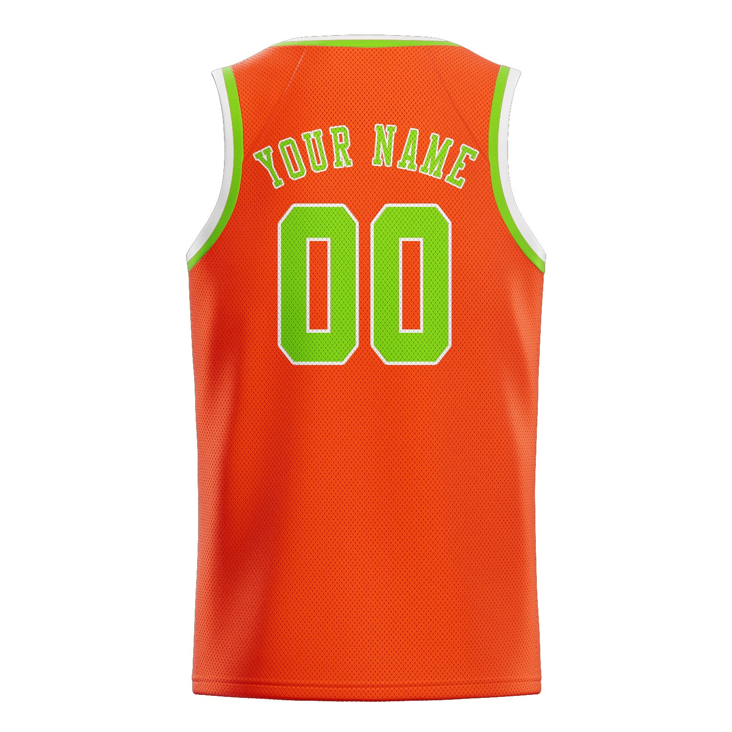 Benutzerdefiniertes Professionelles Orangerot Smaragdgrün Basketballtrikot
