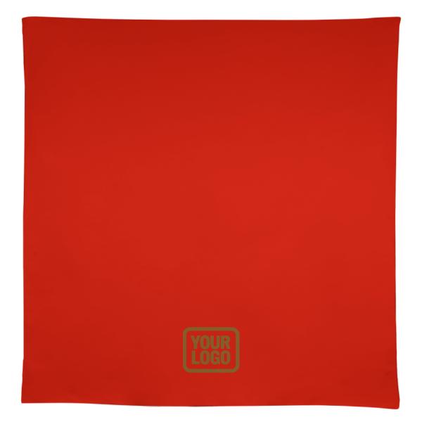 Tovaglia quadrata personalizzata color arancione rosso cachi chiaro