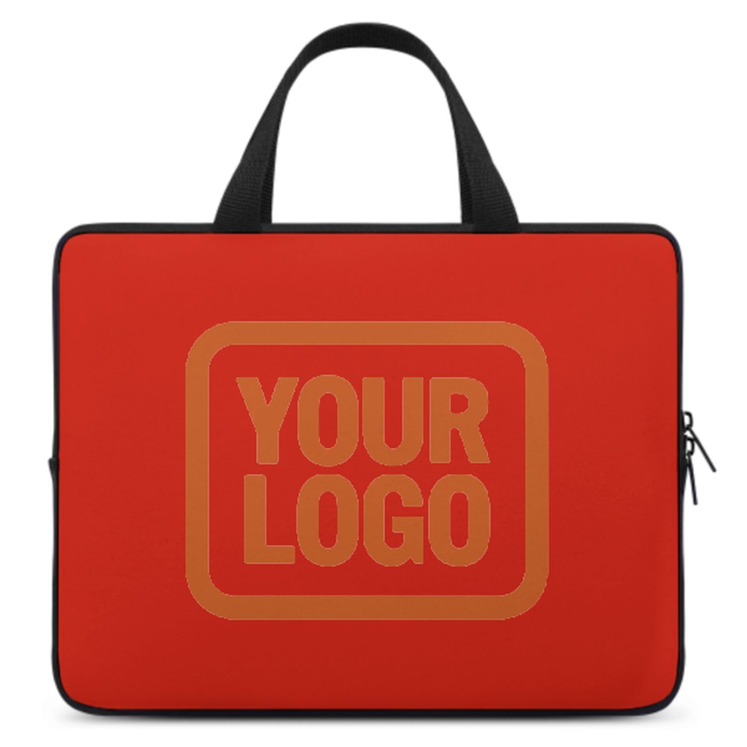 Borsa per laptop arancione rossa arancione personalizzata