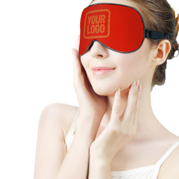 Maßgeschneidertes Orangerot Orange Schlafmaske
