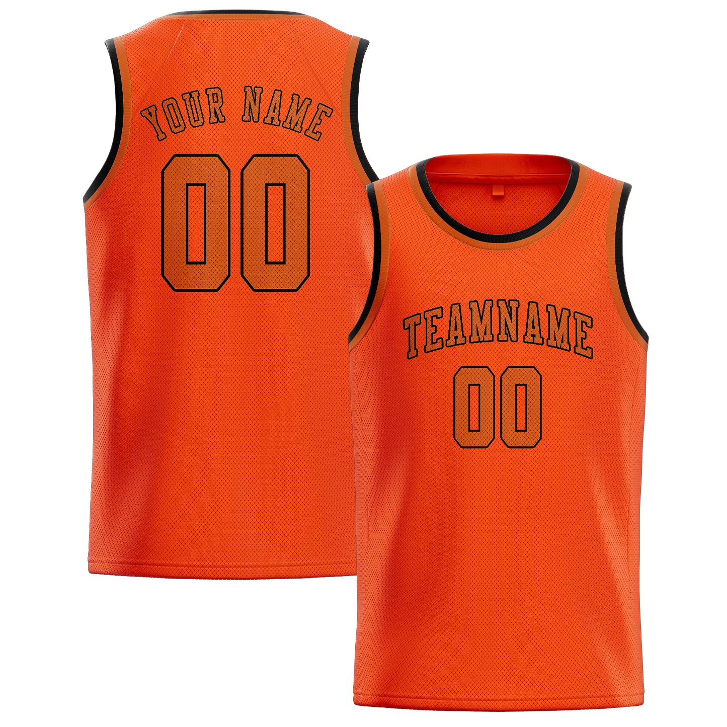 Benutzerdefiniertes Professionelles Orangerot Orange Basketballtrikot