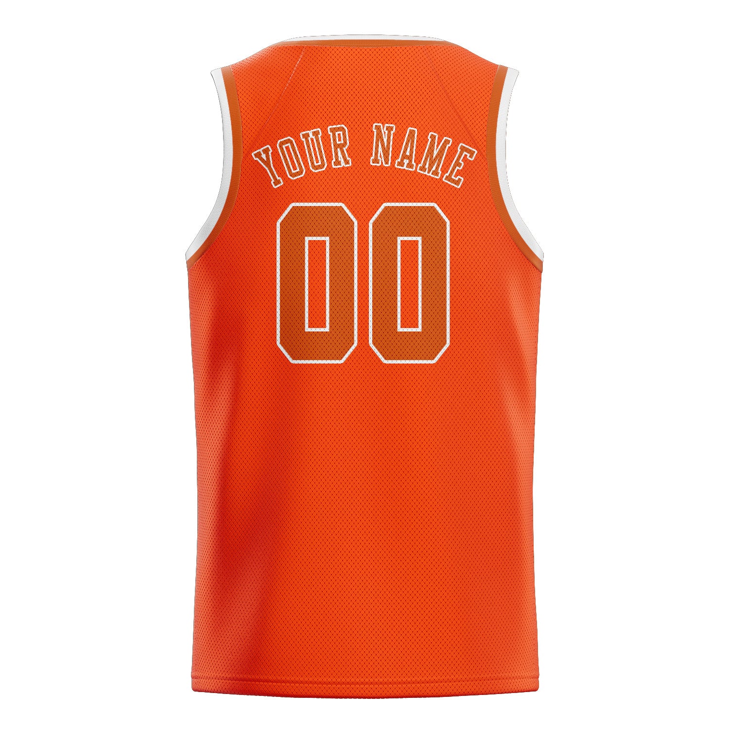 Benutzerdefiniertes Professionelles Orangerot Orange Basketballtrikot
