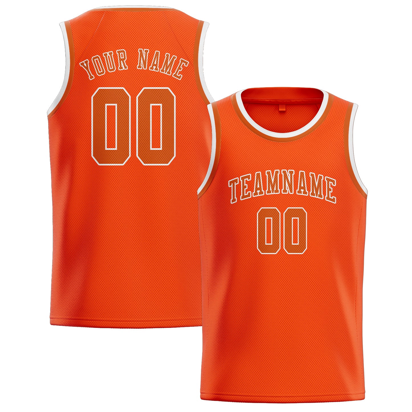 Benutzerdefiniertes Professionelles Orangerot Orange Basketballtrikot