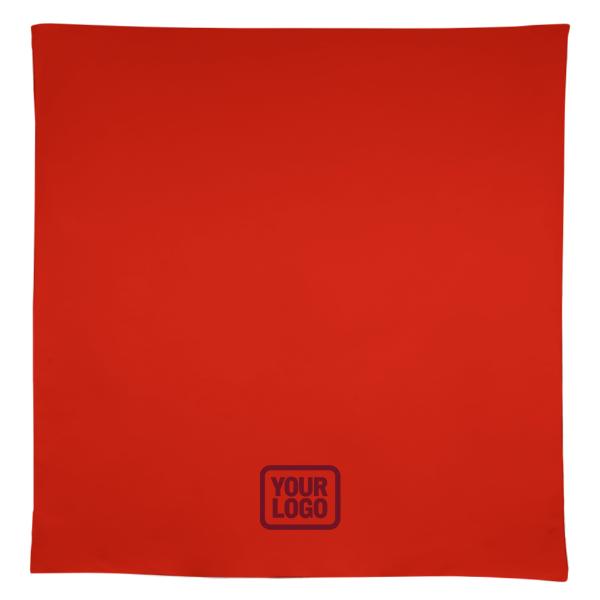 Tovaglia quadrata personalizzata con rose arancioni, rosse e rame