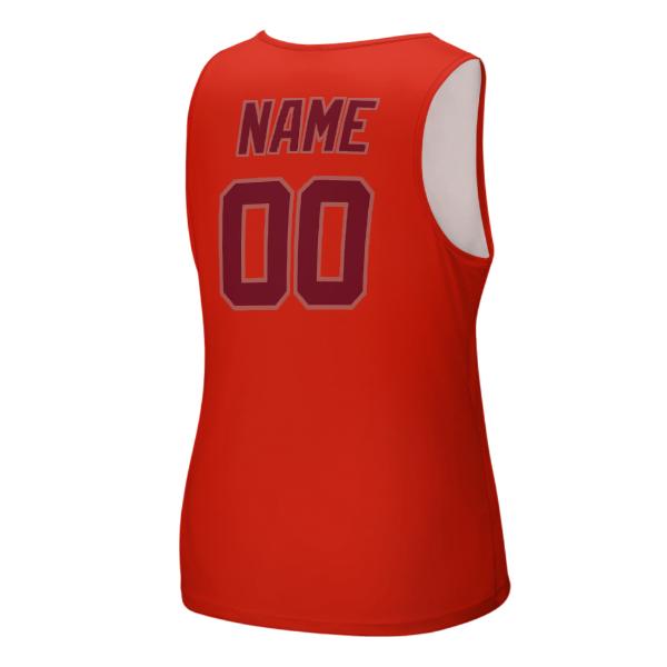 Maßgeschneidertes Orangerot Karmesinrot Herren Tanktop
