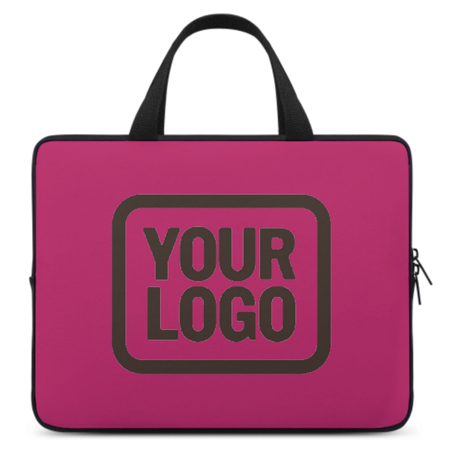 Borsa per laptop rosa marrone personalizzata