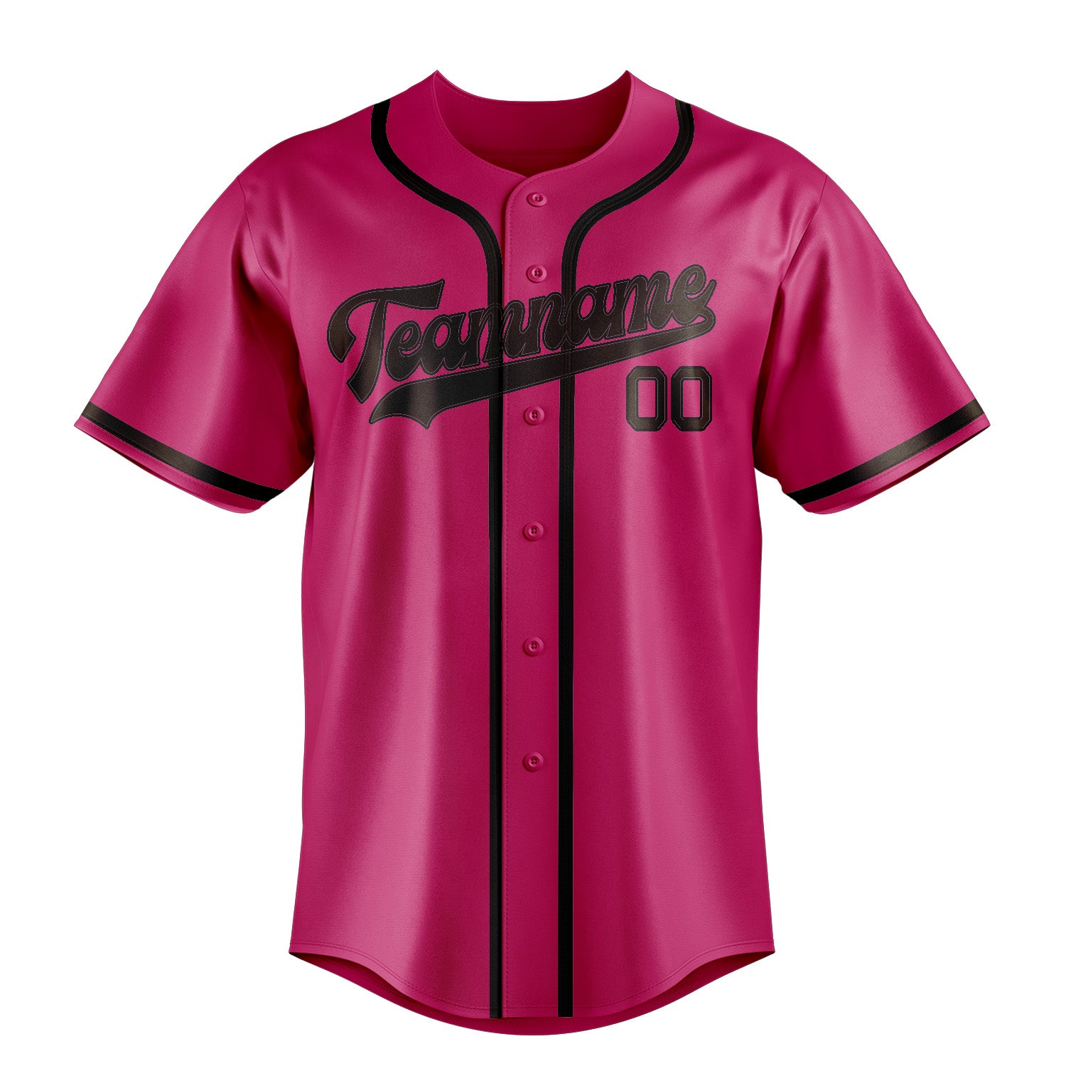 Benutzerdefiniertes Professionelles Rosarot Braun Baseballtrikot