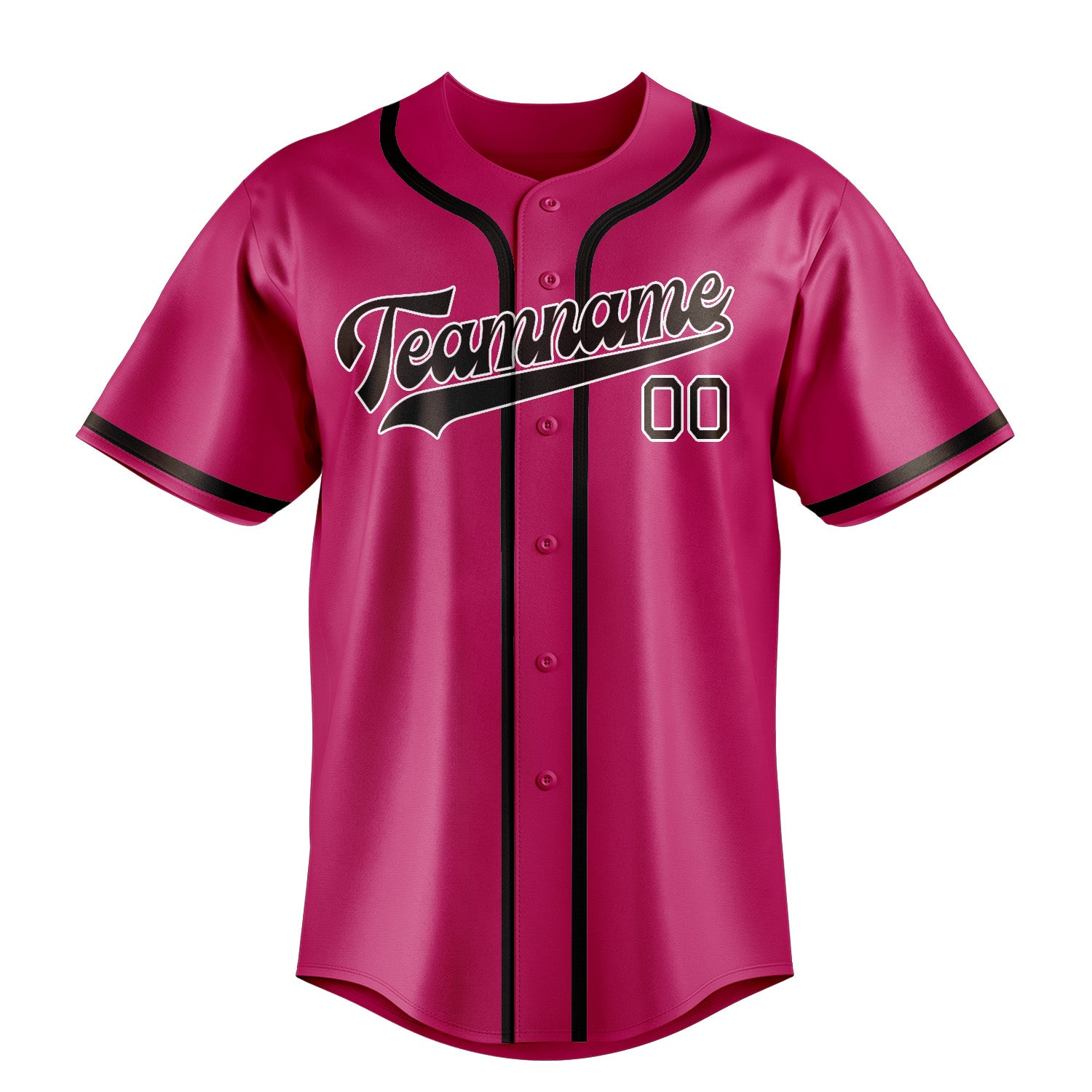 Benutzerdefiniertes Professionelles Rosarot Braun Baseballtrikot