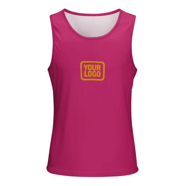 Maßgeschneidertes Rosarot Gelb Herren Tanktop