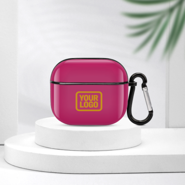 Maßgeschneidertes Rosarot Gelb AirPods-Hülle (3. Generation)