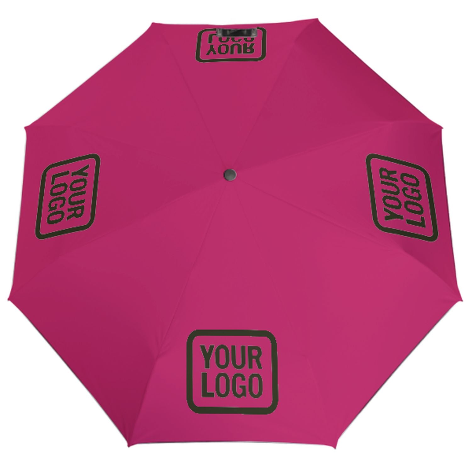 Ombrello automatico personalizzato rosa oliva scuro