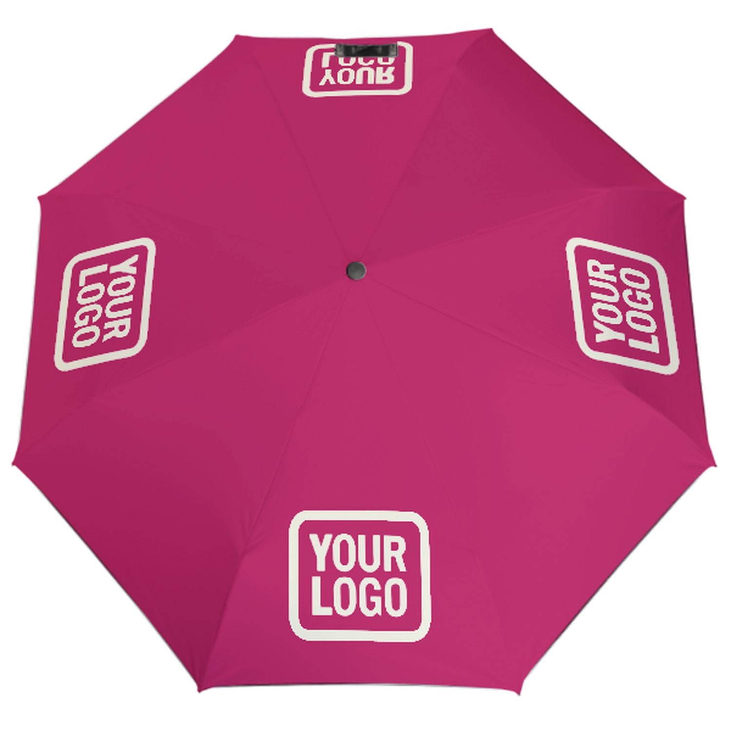 Ombrello automatico rosa beige personalizzato