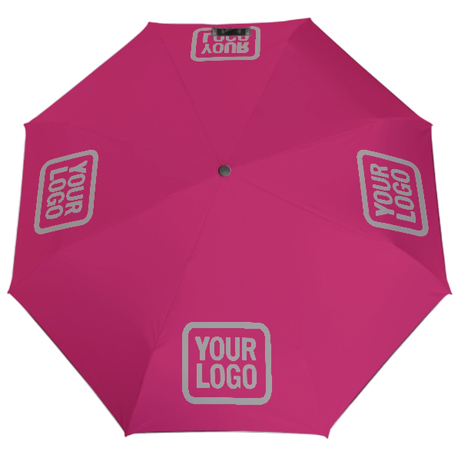 Ombrello automatico personalizzato rosa rosso grigio