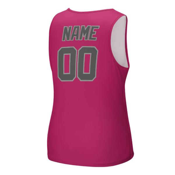 Maßgeschneidertes Rosarot Dunkelgrau Herren Tanktop