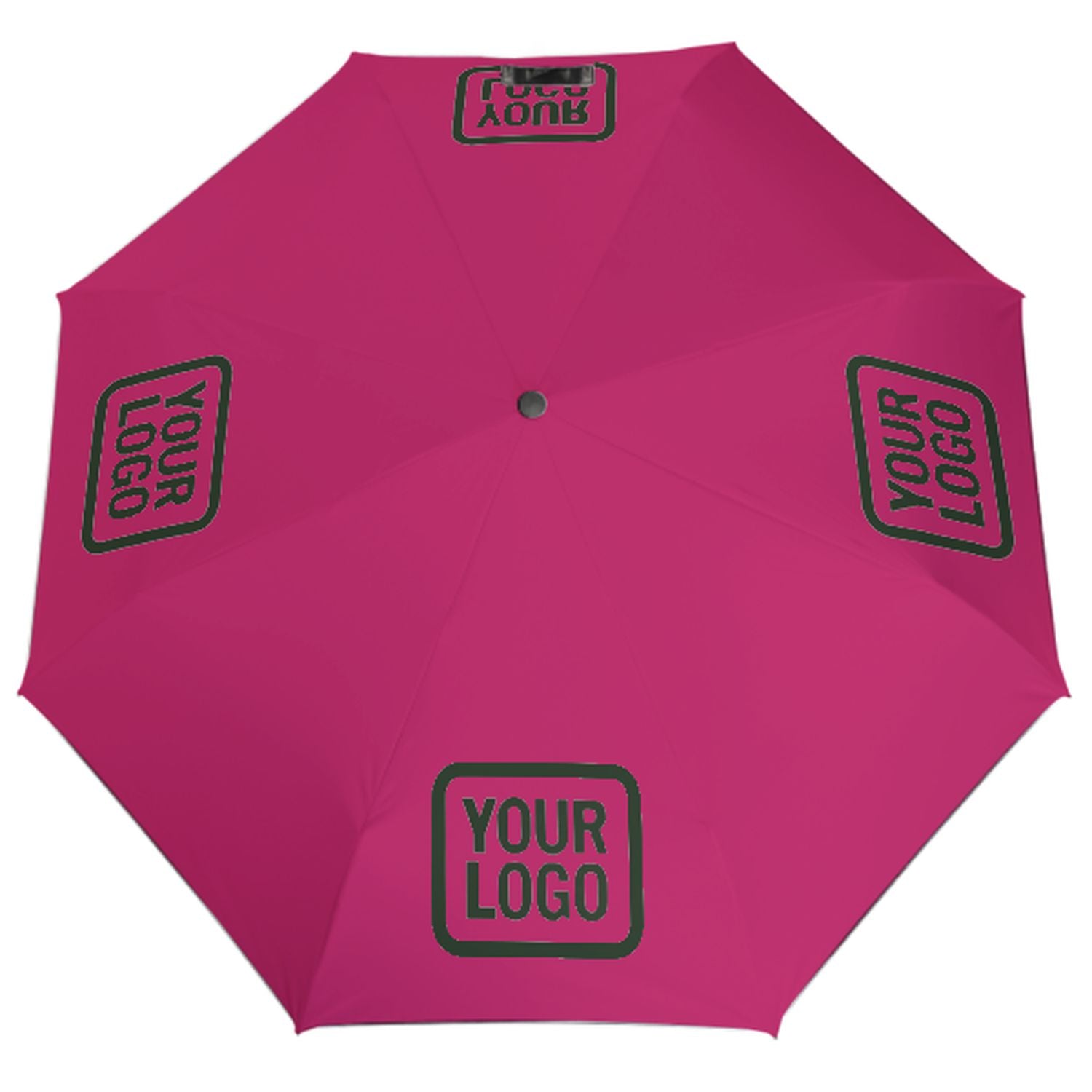 Ombrello automatico personalizzato rosa abete verde