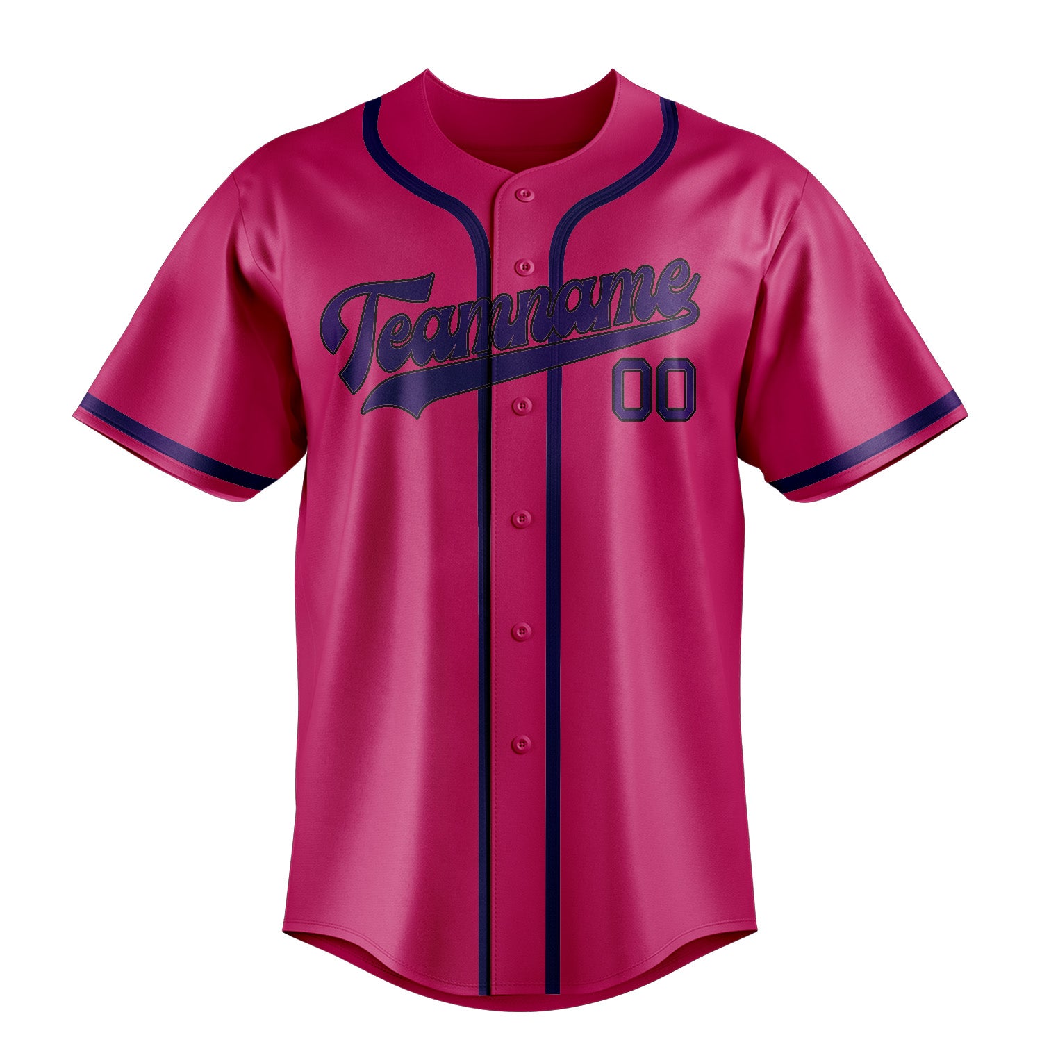 Benutzerdefiniertes Professionelles Rosarot Lila Baseballtrikot
