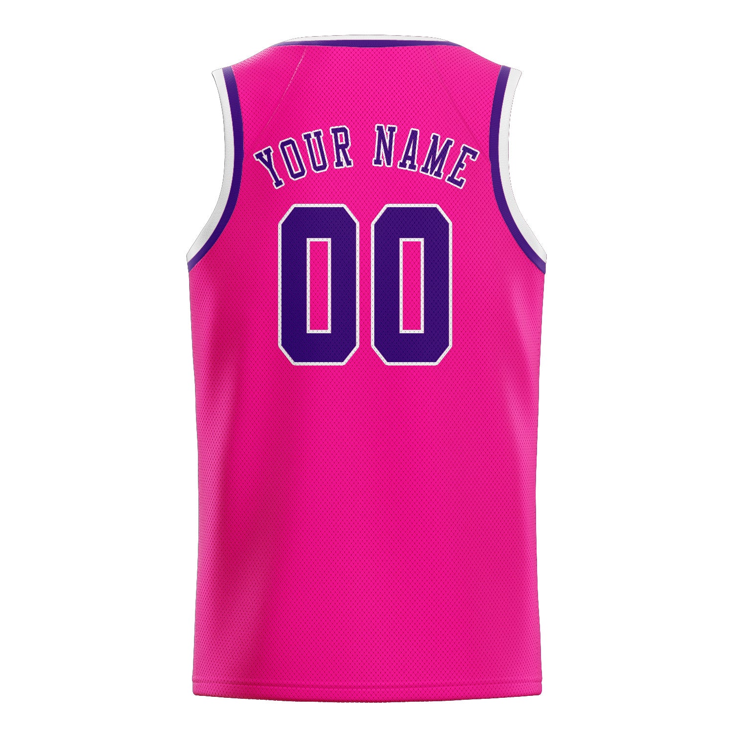 Benutzerdefiniertes Professionelles Rosarot Lila Basketballtrikot