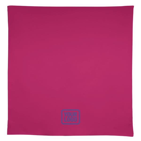 Tovaglia quadrata rosa e viola su misura