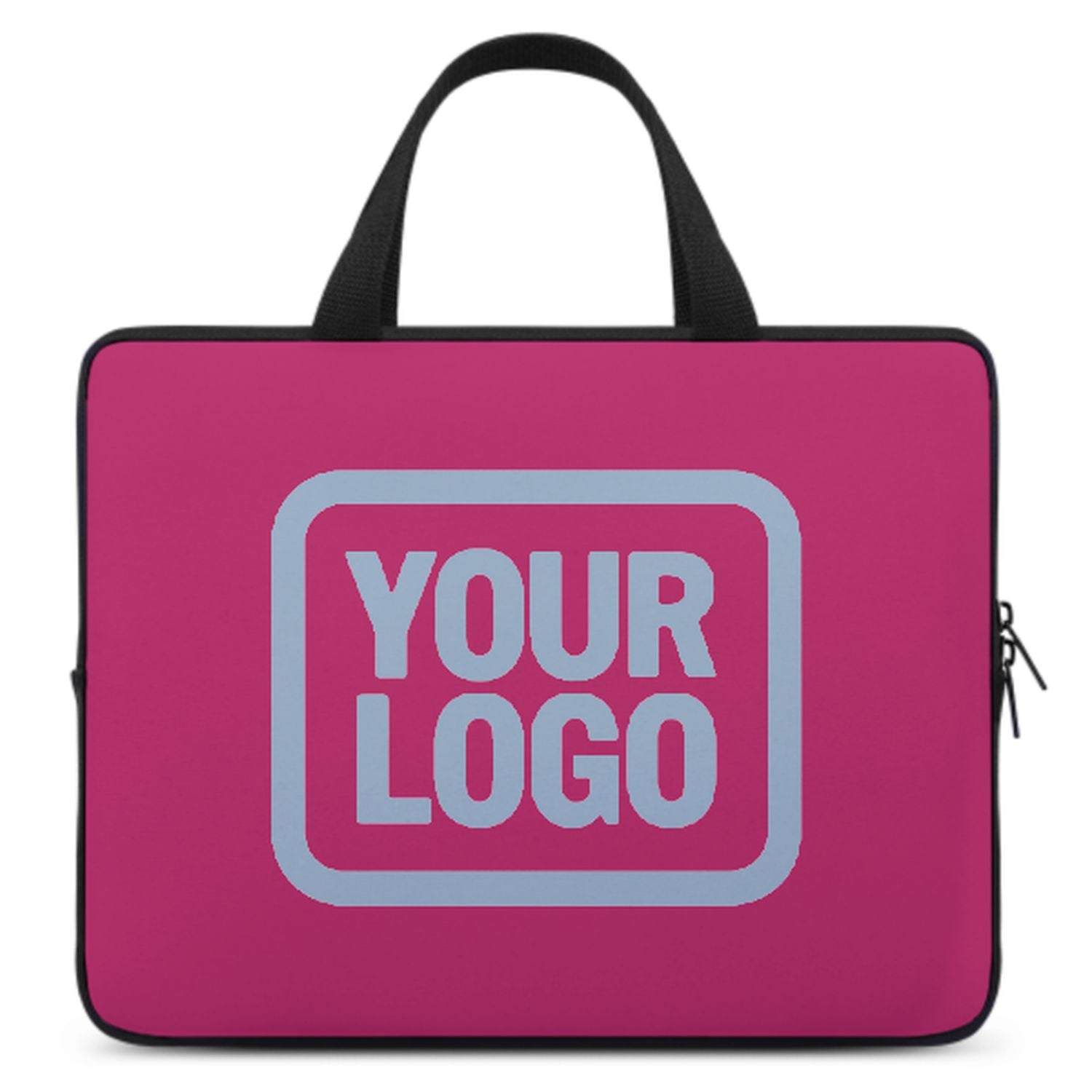 Borsa per laptop rosa azzurro personalizzata