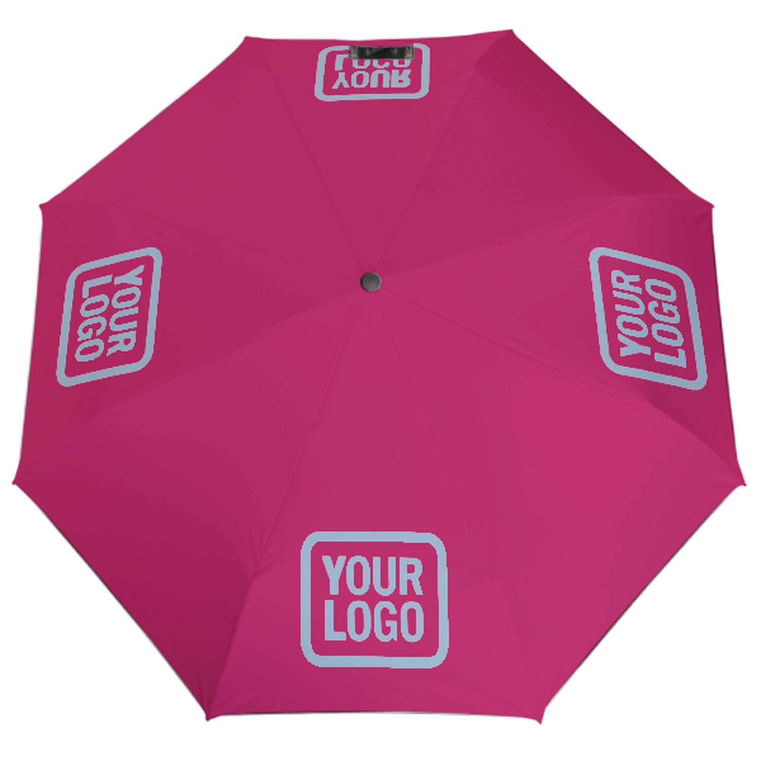 Ombrello automatico personalizzato rosa azzurro