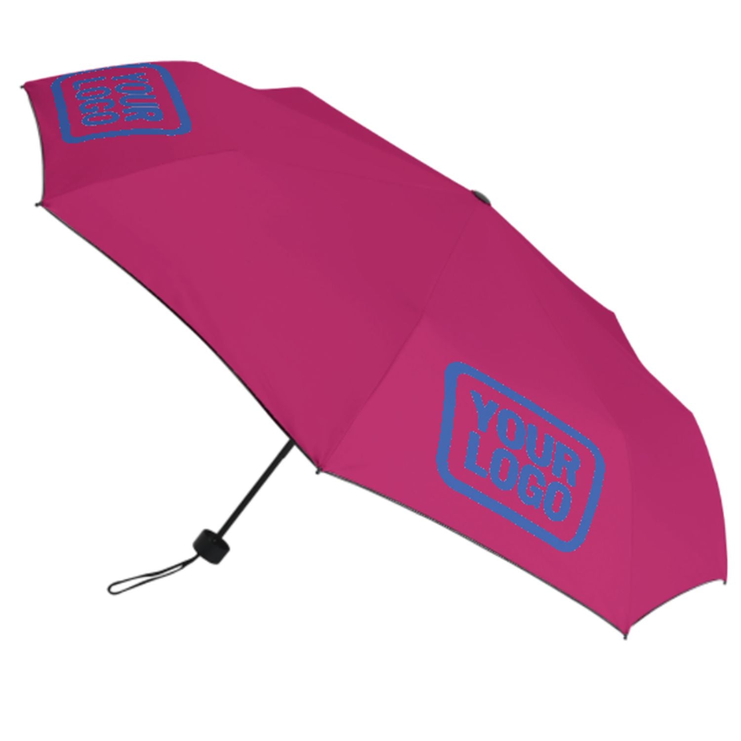 Ombrello automatico personalizzato rosa azzurro