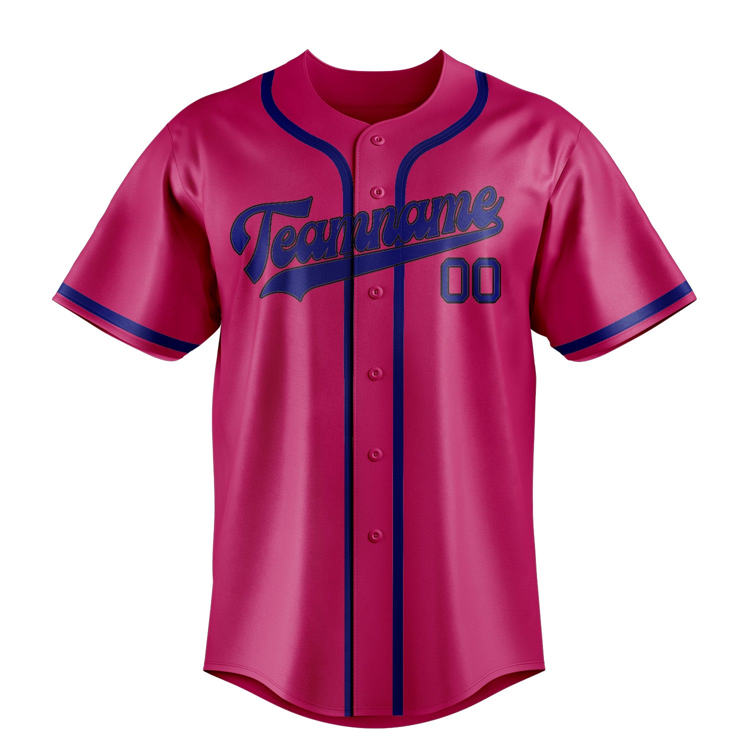 Benutzerdefiniertes Professionelles Rosarot Himmelblau Baseballtrikot