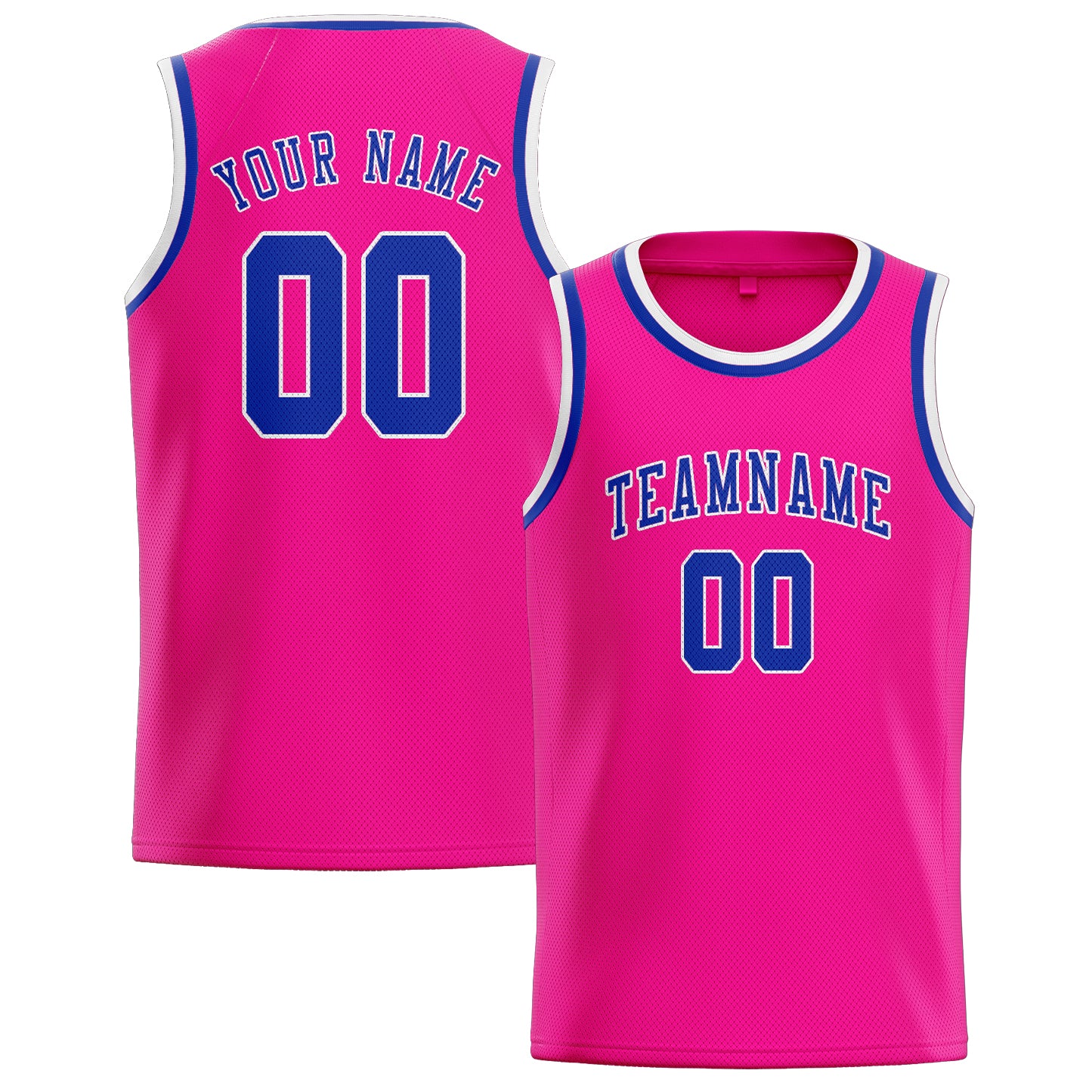 Benutzerdefiniertes Professionelles Rosarot Himmelblau Basketballtrikot