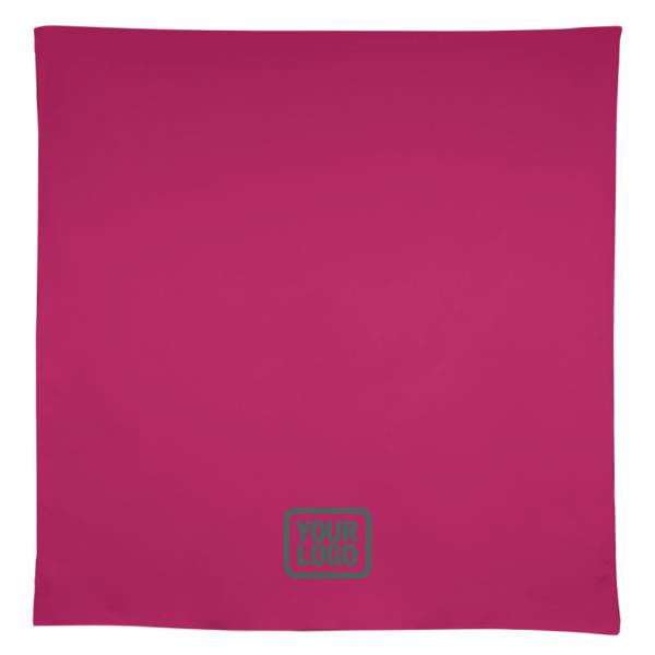 Tovaglia quadrata blu navy rosa su misura