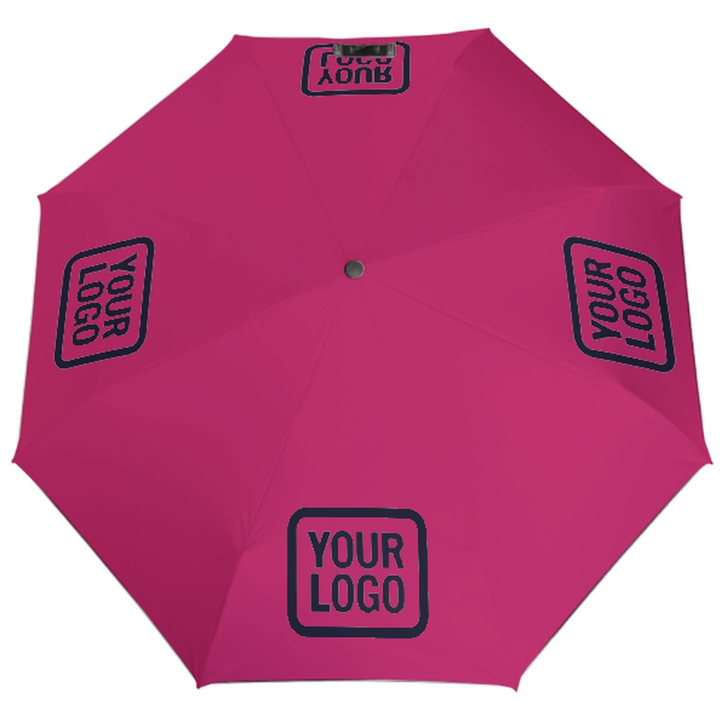 Ombrello automatico personalizzato rosa, rosso e blu acciaio