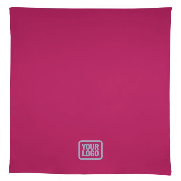 Tovaglia quadrata blu acciaio rosa su misura