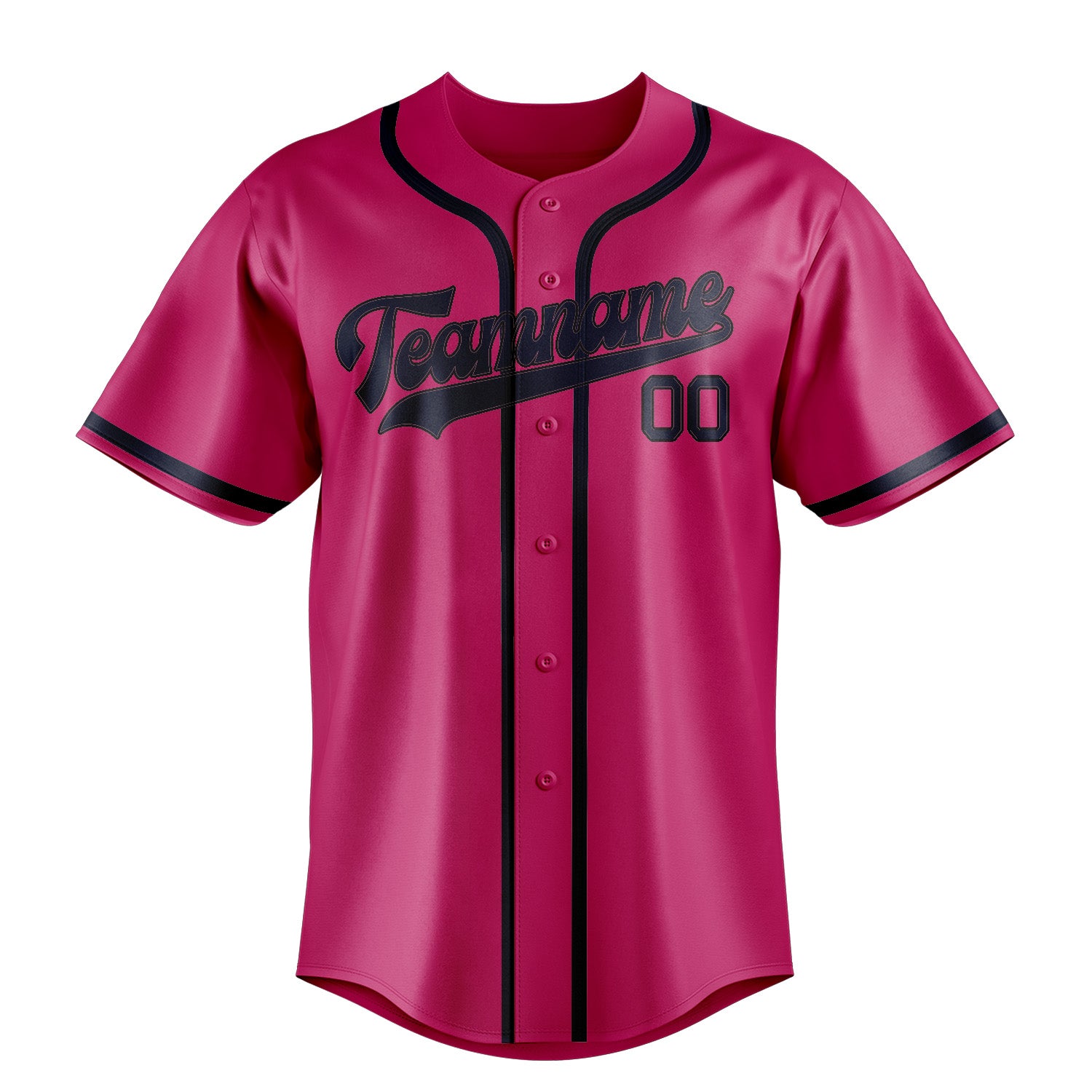 Benutzerdefiniertes Professionelles Rosarot Stahlblau Baseballtrikot
