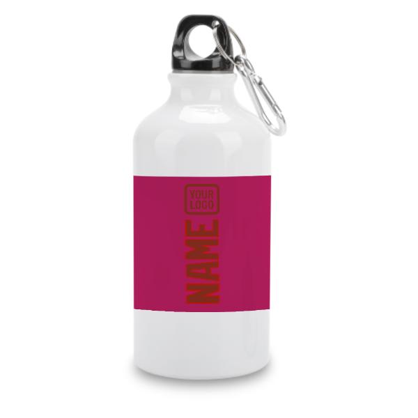 Maßgeschneidertes Rosarot Korallenrot Sportflasche