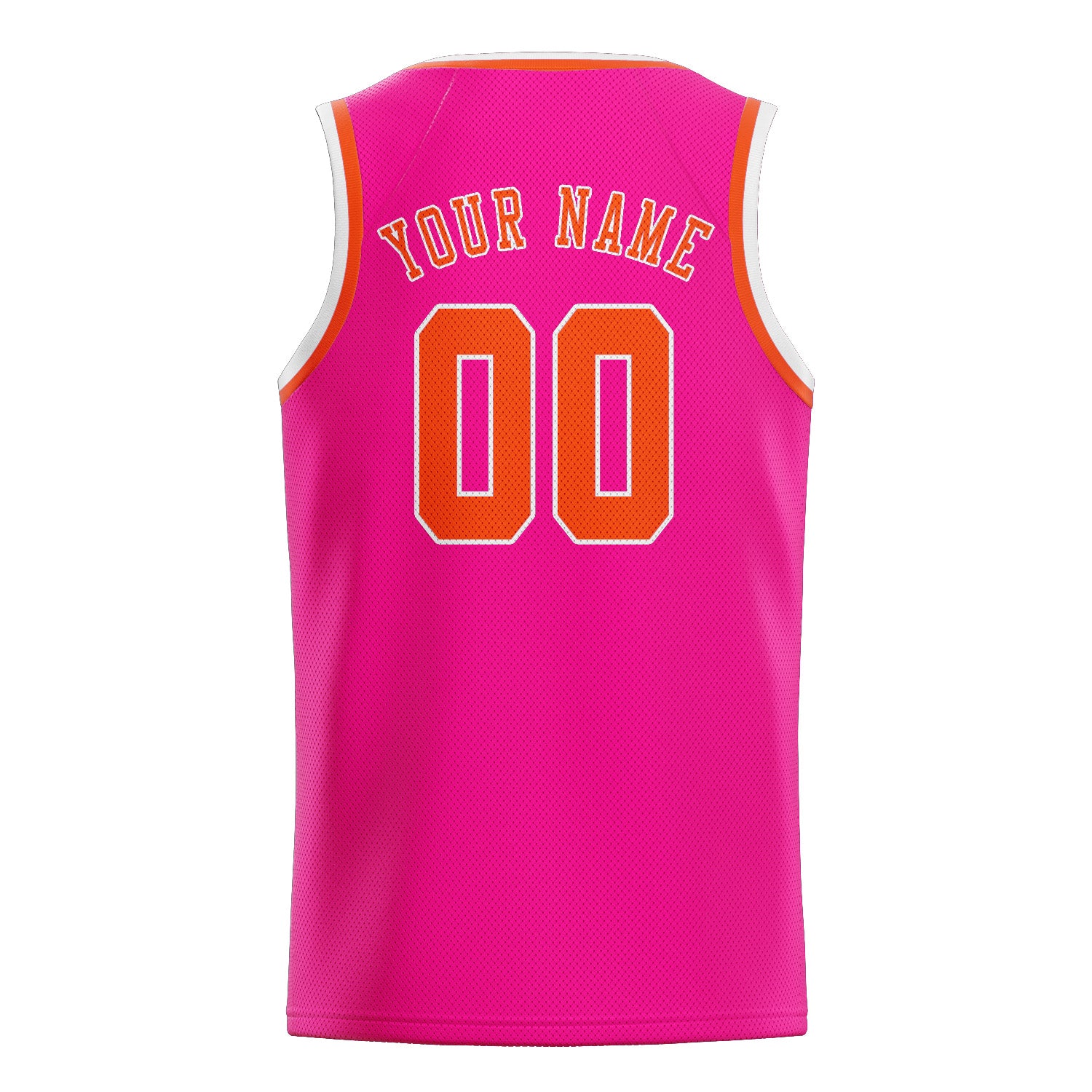 Benutzerdefiniertes Professionelles Rosarot Orangerot Basketballtrikot