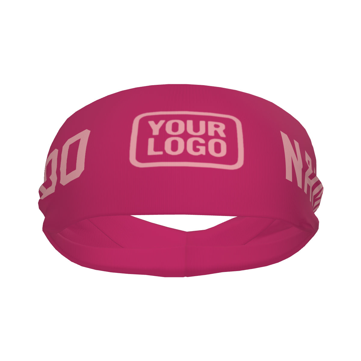 Maßgeschneidertes Rosarot Rosa Sport Stirnband
