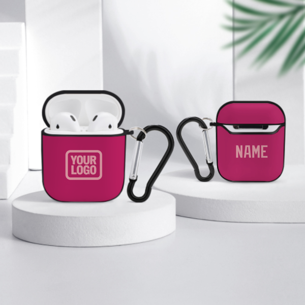 Maßgeschneidertes Rosarot Rosa AirPods-Hülle