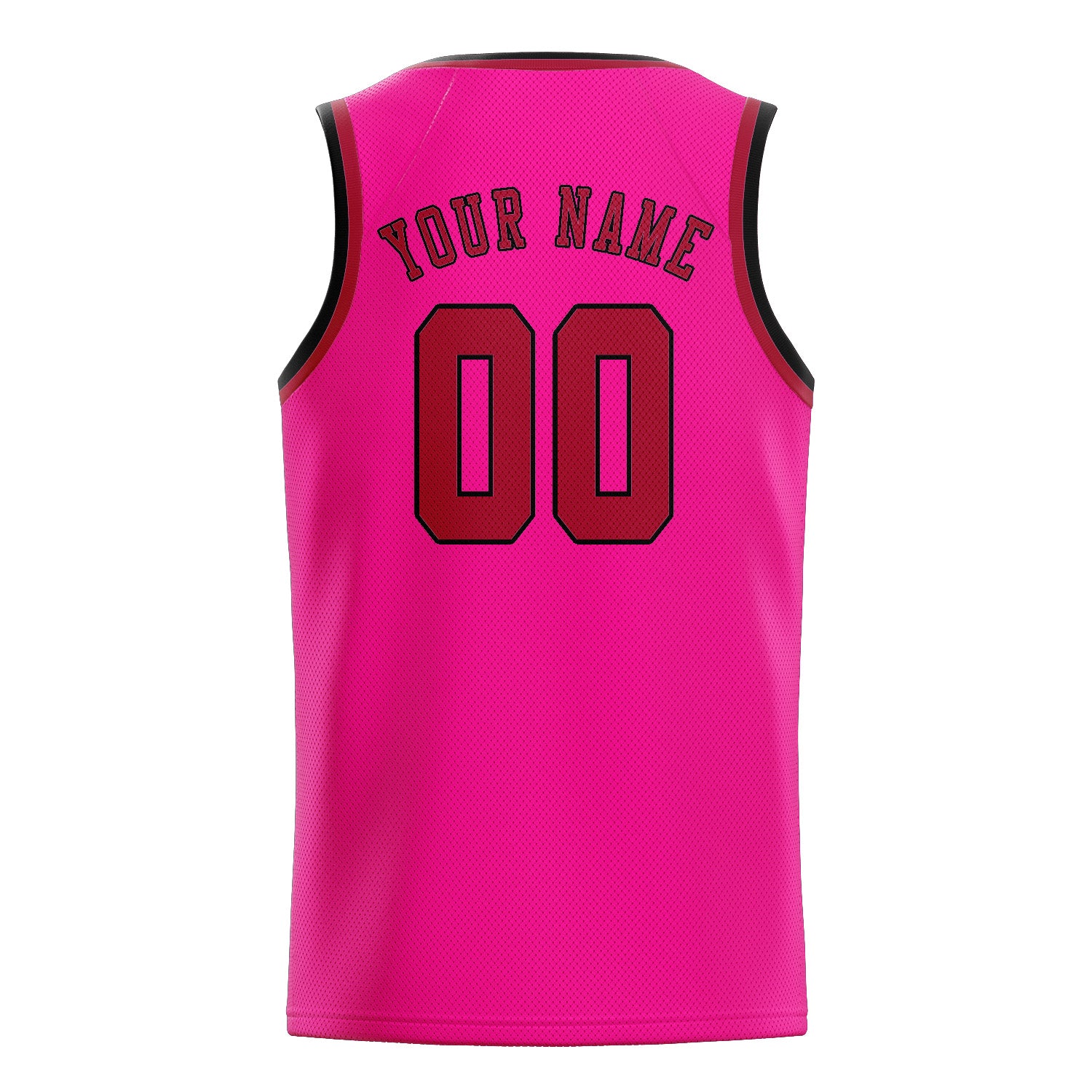 Benutzerdefiniertes Professionelles Rosarot Rot Basketballtrikot