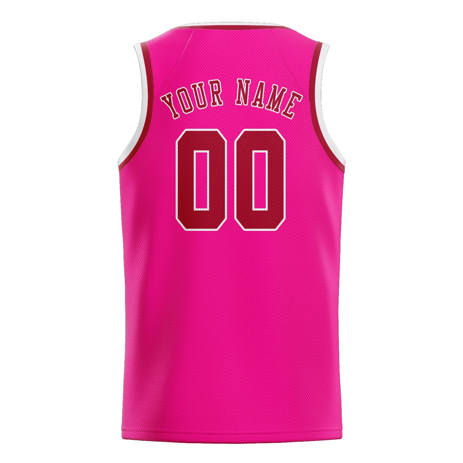 Benutzerdefiniertes Professionelles Rosarot Rot Basketballtrikot