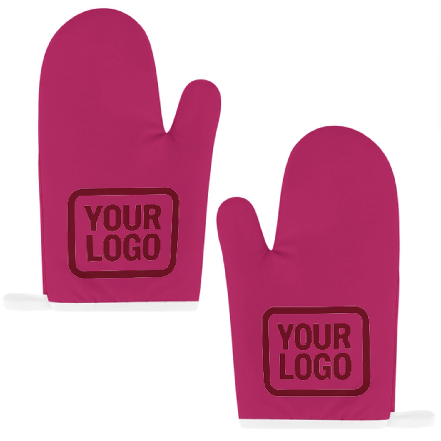 Maßgeschneidertes Rosarot  Karmesinrot Topfhandschuh Set – 2-teilig