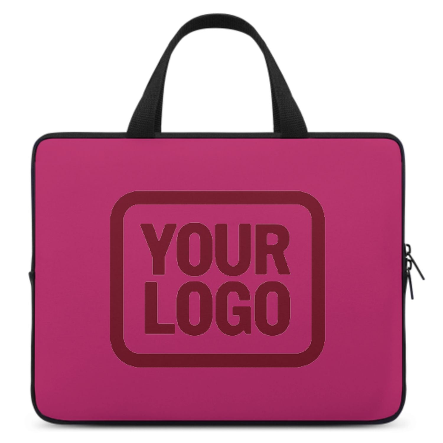 Borsa per laptop personalizzata rosso cremisi