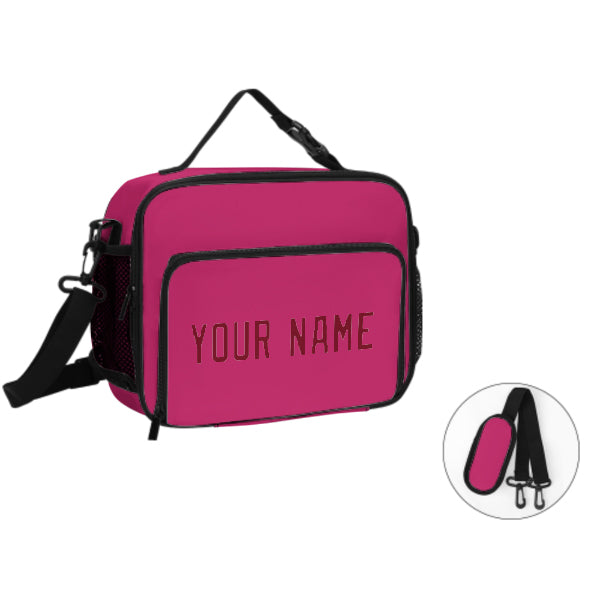 Maßgeschneidertes Rosarot Crimson Red Lunch-Tasche