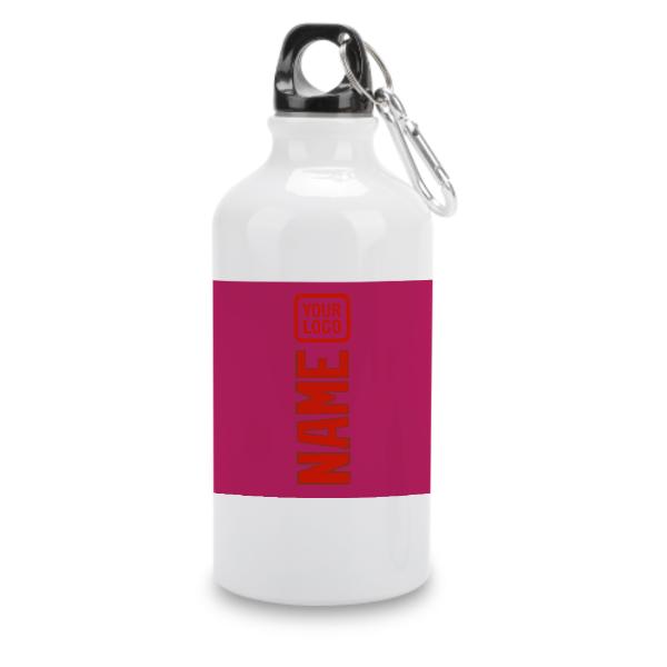 Maßgeschneidertes Rosarot Orangerot Sportflasche
