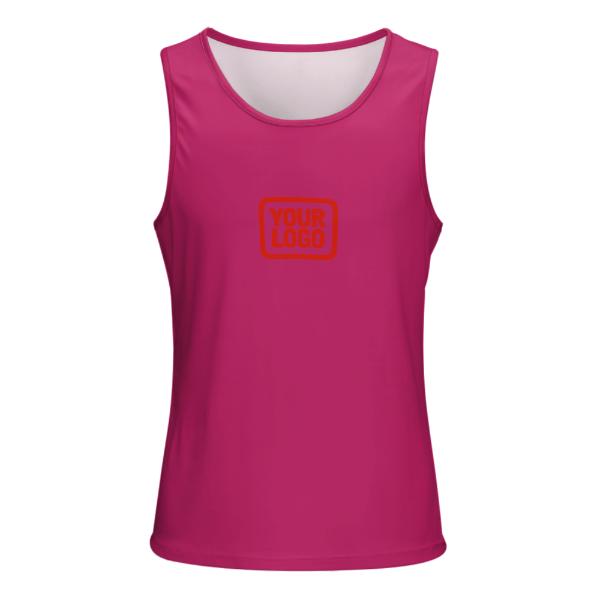 Maßgeschneidertes Rosarot Orangerot Herren Tanktop