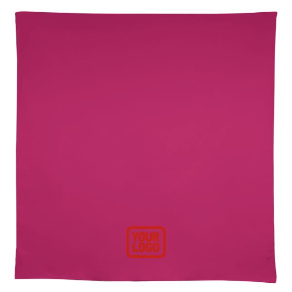 Tovaglia quadrata rosa corallo rosso su misura